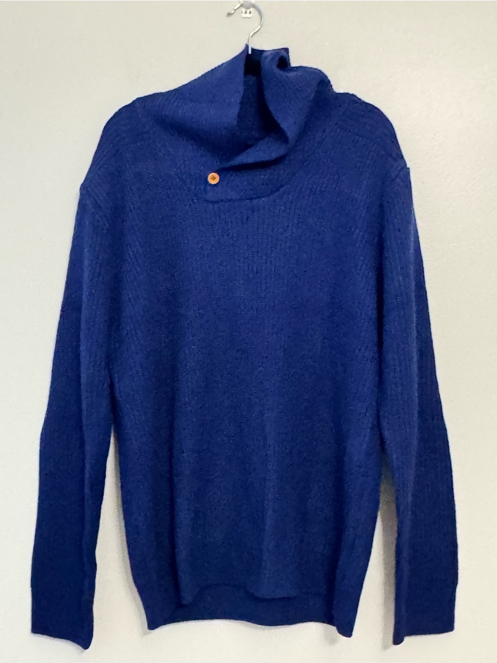 Women's Cozy Cowl Turtleneck Sweater - Deep Blue